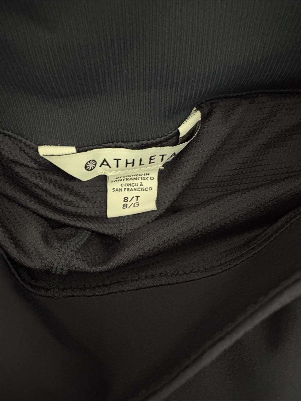 Athleta Soho Skort Black size 8T - Picture 2 of 5